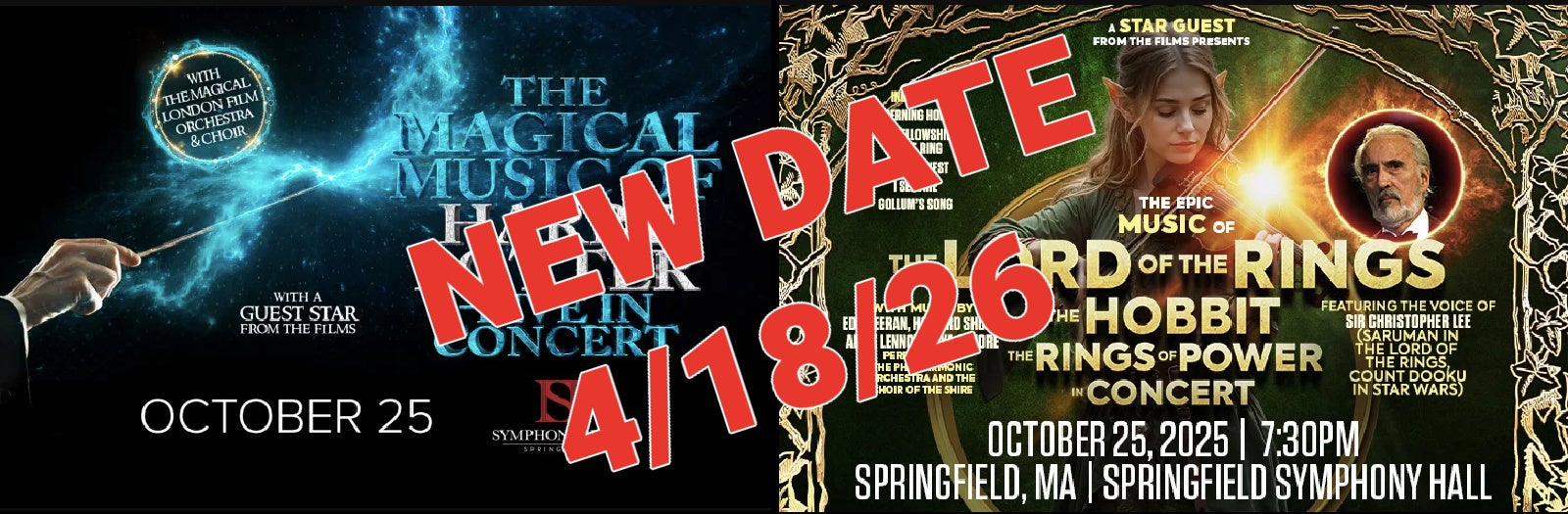 Postponed- The Magic of Harry Potter & The Epic Music of Lord of the Rings